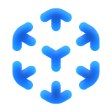 Transparency - line cube icon